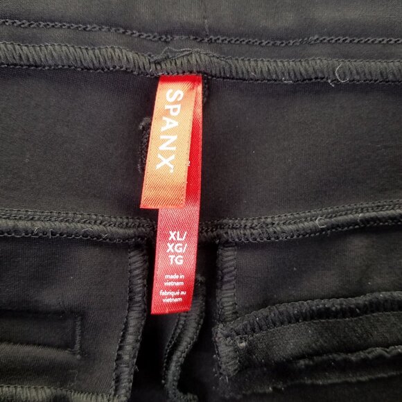 Spanx Flare Perfect Pants Women XL Pull On Stretch High Rise Tummy Shaping Black - Picture 8 of 14